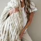 DOUBLE RUCHED FAUX FUR XL THROW BLANKETS