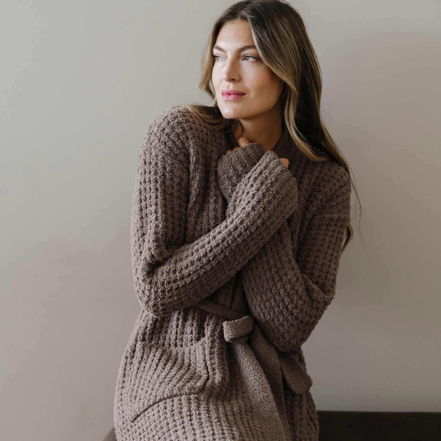 WAFFLE KNIT ROBES