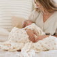 Ultra-cozy and soft baby swaddle, offering a luxurious embrace for your newborn.