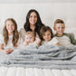 ZIPPERED PATTERNED FAUX FUR THROW BLANKETS
