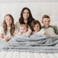 ZIPPERED PATTERNED FAUX FUR XL THROW BLANKETS